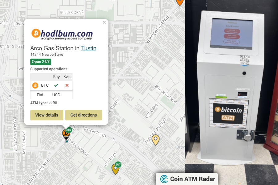 CoinATMRadar's tweet photo. Visit this new installed #zzBit #bitcoin ATM at Arco Gas Station in #Tustin πΊπΈ. Operated by #HODLBum. Supported coins: #BTC
https://t.co/ewpeZtVIb4 https://t.co/WPCkTGeMqg