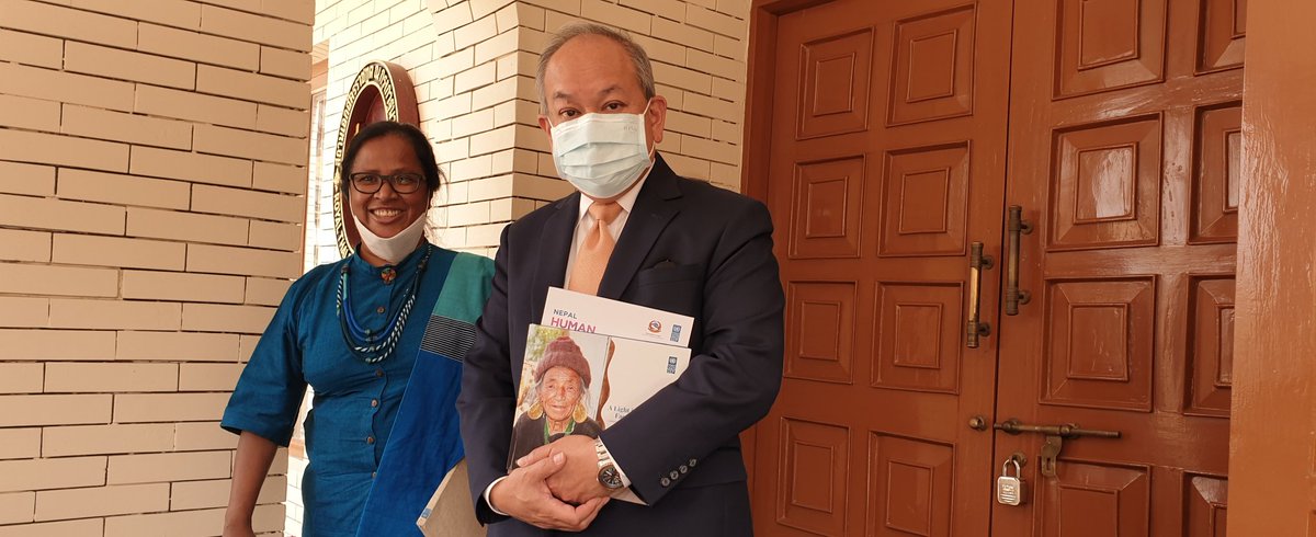 Ayshaniee's tweet image. Pleasure meeting HE Vosita Vorasaph, Ambassador, Kingdom of Thailand to 🇳🇵 &amp;amp; discuss our current &amp;amp; future collaboration between @MFAThai &amp;amp; @UNDPNepal on Livelihoods Recovery, Community infrastructure &amp;amp; #SustainableTourism in #Lumbini #SouthSouthTriangularcooperation #Agenda2030