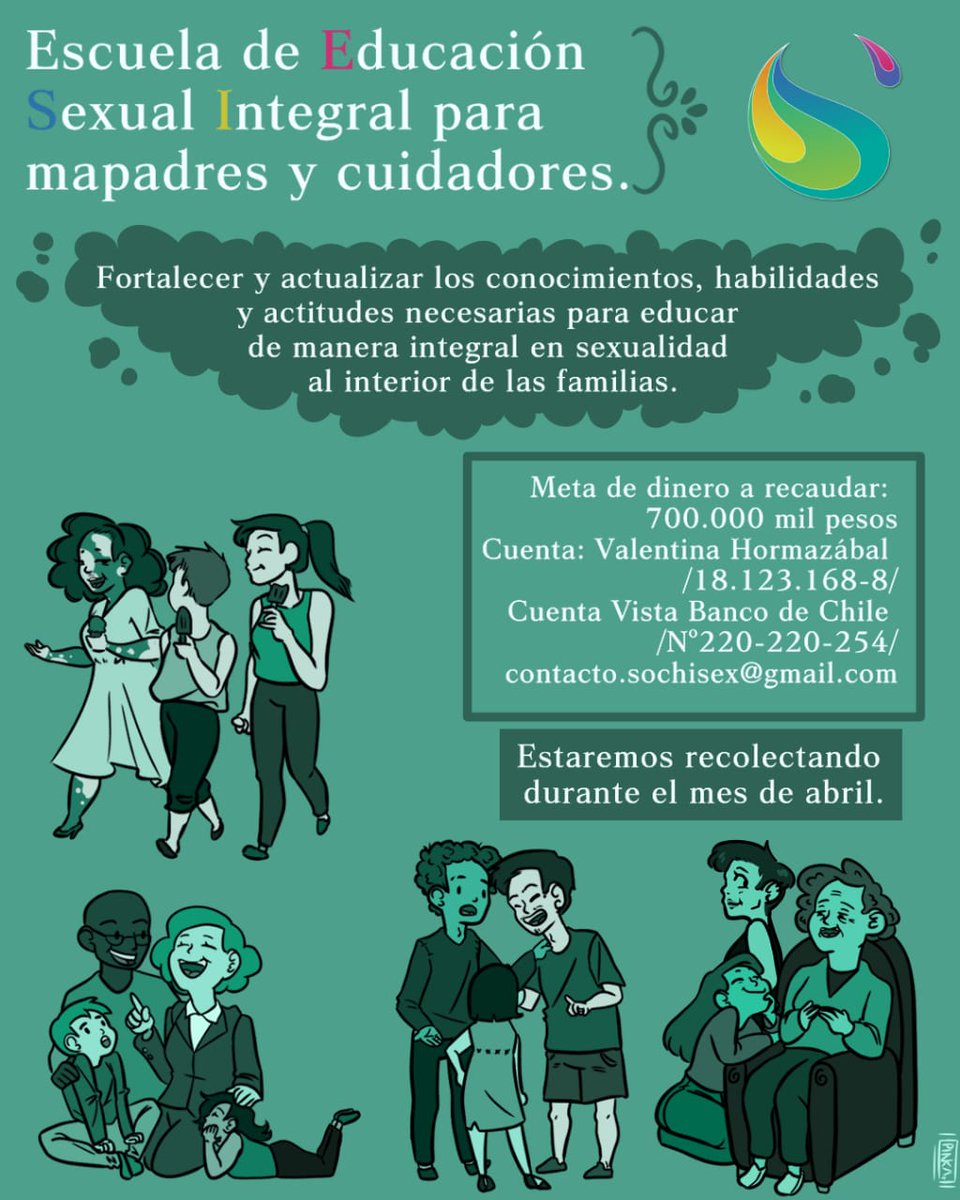 sochisex's tweet photo. Desde Sochisex estamos recibiendo donaciones para poder levantar una escuela de educación sexual para madres, padres y cuidadores. Entendemos que hay muchas personas adultas interesadas en adquirir herramientas y conocimientos en esta materia para apoyar a sus familias. https://t.co/MEKCImujIY