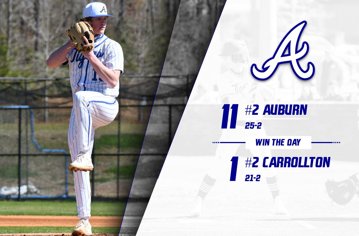 Tigers tally 15 hits in a big win over nationally ranked Carrollton! 

#WinTheDay | Go Tigers