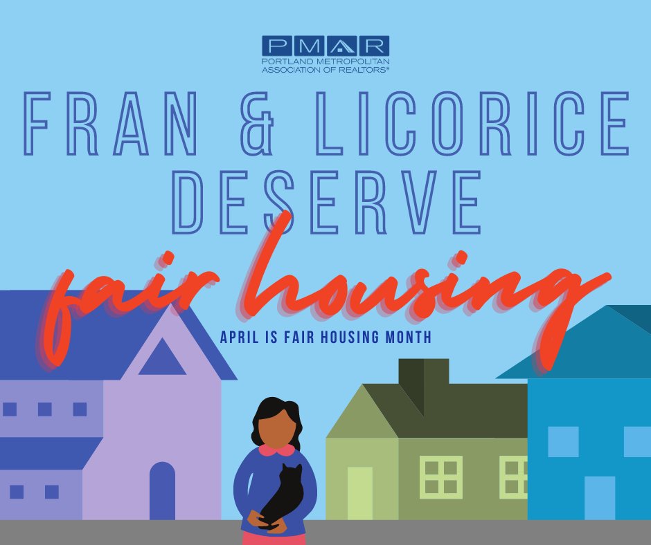 PMAR100's tweet photo. Where do Fran and her emotional support animal, Licorice, stand when it comes to fair housing?

Learn more: https://t.co/54nNlNmDCT

https://t.co/pcOFKjfLoy

#FairHousingMonth #housingisforeveryone #pdxREALTOR https://t.co/Nw6GrbeTVh