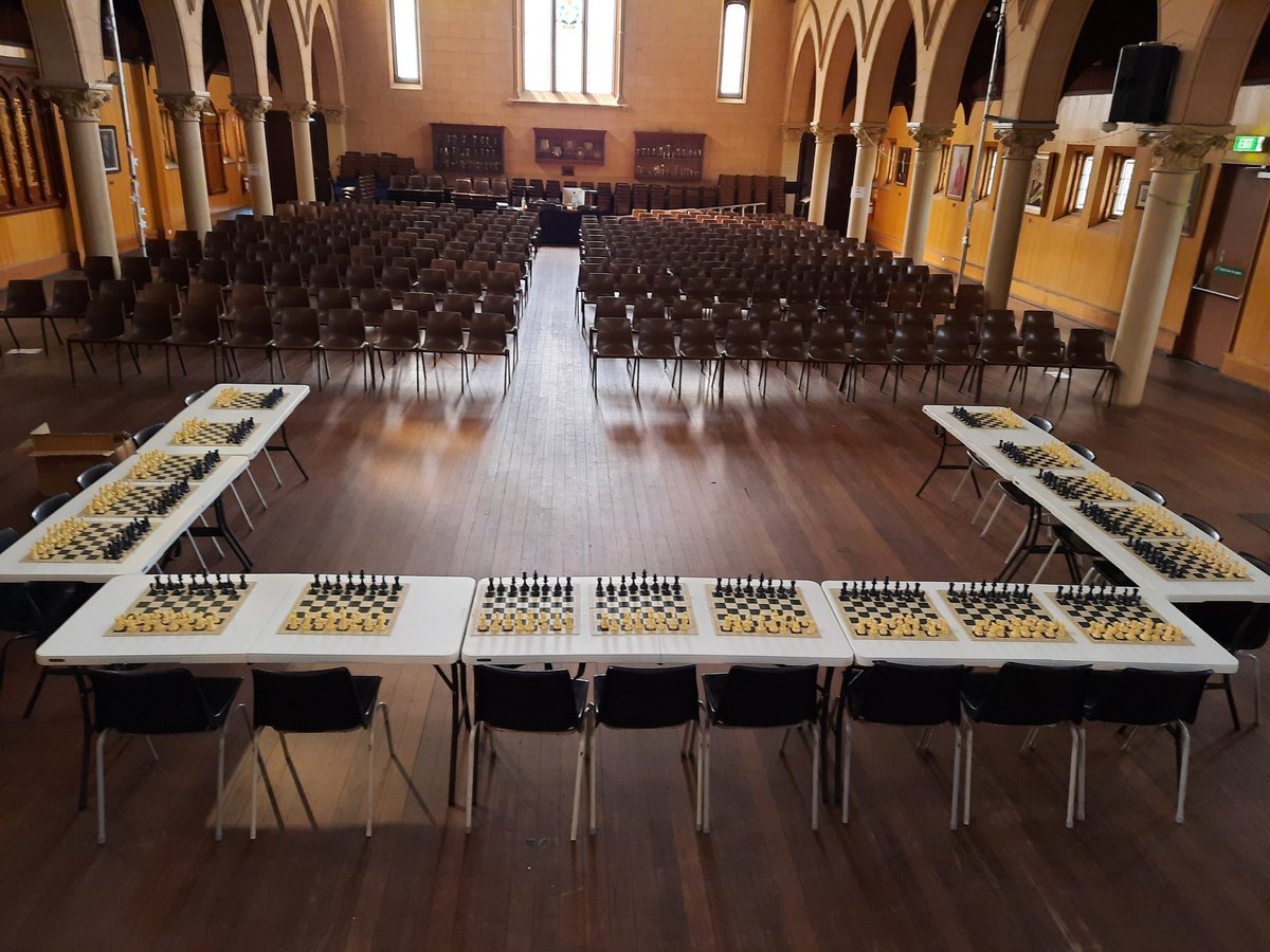 AshleighFlavel's tweet photo. ♟First Chess Simultaneous game @AnnesleySA. Great game by our new coach Giang playing all 20 students, teachers and parents at one time! @bellafarina97 good try, better luck next time! 😂 #chess #chesschamps #simultaneouschess #strategy #problemsolving https://t.co/K0sgvV8Ws4