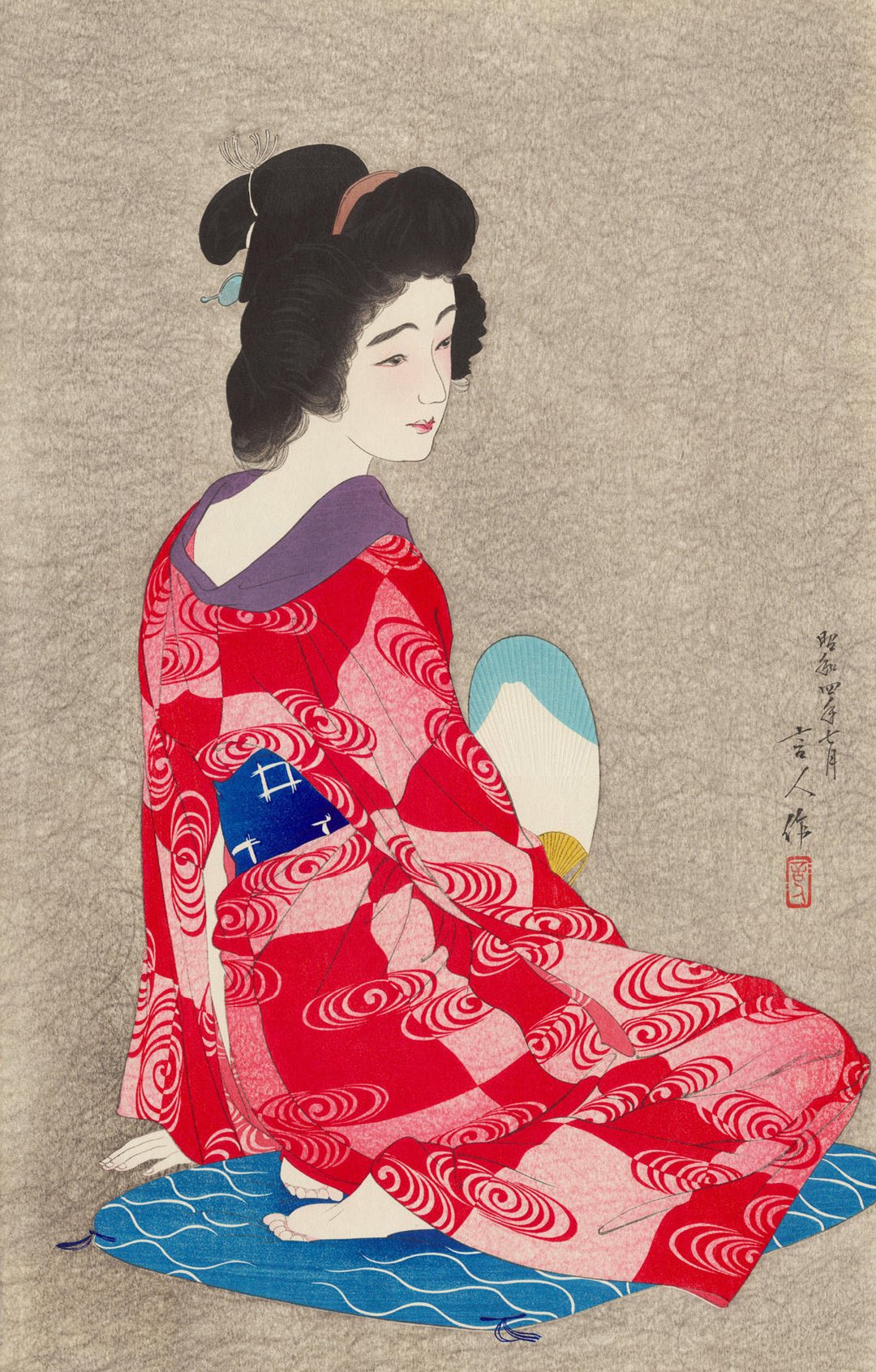 停雲 昭和时代浮世绘画家鸟居言人的美人图 可以做壁纸 大好时光 多欣赏美 T Co Qifwv7acmj Twitter