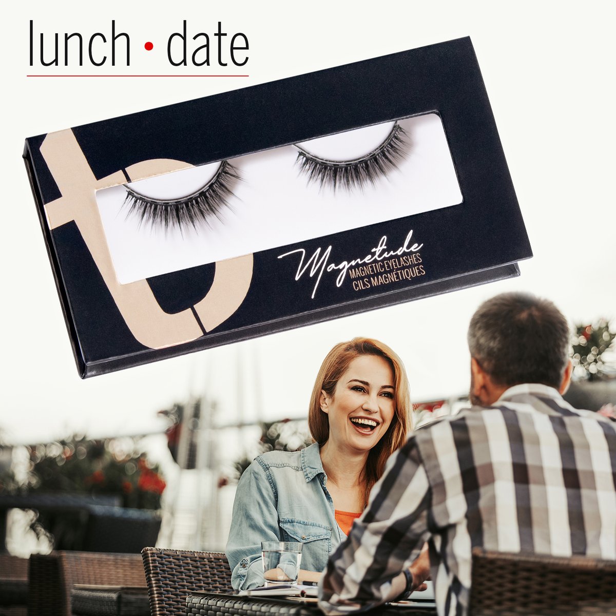 Demure, full, and altogether lovely. These Lunch Date Lashes are perfect for any occasion. 

The Magnetude Lunch Date Lashes are available individually or bundled with your favorite Magnetude Eyeliner, while supplies last.