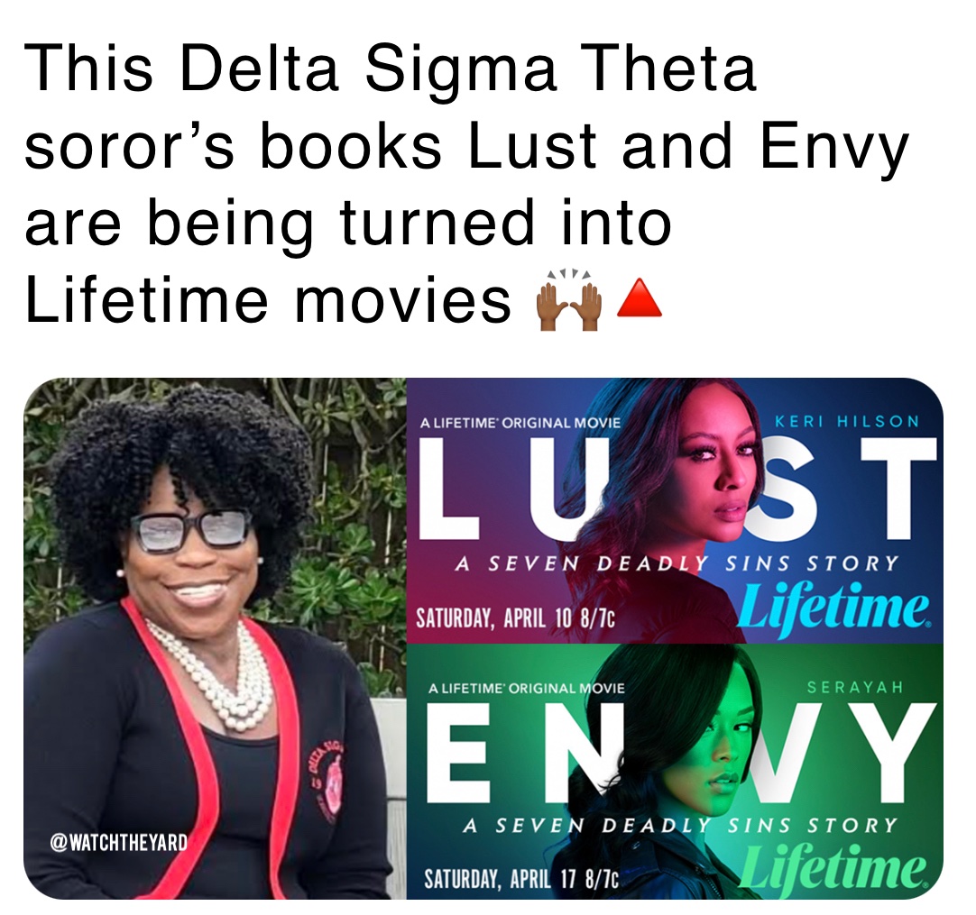 This Delta Sigma Theta soror from Hampton University's books “Lust” and “Envy” are being turned into Lifetime movies 🔺🙌🏾

Full Story: bit.ly/3cYbTmN

<a href="/lifetimetv/">Lifetime</a> #LustOnLifetime #EnvyOnLifetime <a href="/sisnonprof/">Stepping Into Service</a> #DeltaSigmaTheta #DST1913 <a href="/VictoriaECM/">Elizabeth</a>