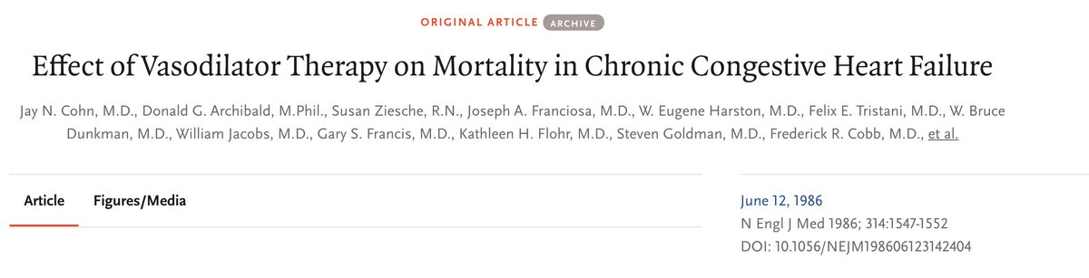 cardioimpulso's tweet photo. Participaron 642 👥 de 18 a 75 años, con CMP dilatada y FEVI <45%. 
🔸Se evidenció una tendencia favorable hacia mejoría de mortalidad y de FEVI con el uso de Hidralazina/nitrato. 
DOI: 10.1056/NEJM198606123142404 https://t.co/Ke8Gfy85Xn