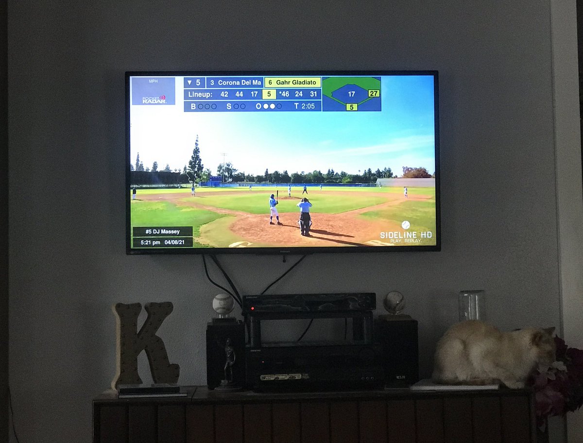 anna_neale's tweet photo. Watching my son’s nephew play ball on YouTube ... ain’t technology grand? #baseballson #highschoolbaseball #YouTubeLive https://t.co/hCqBqoMWeT