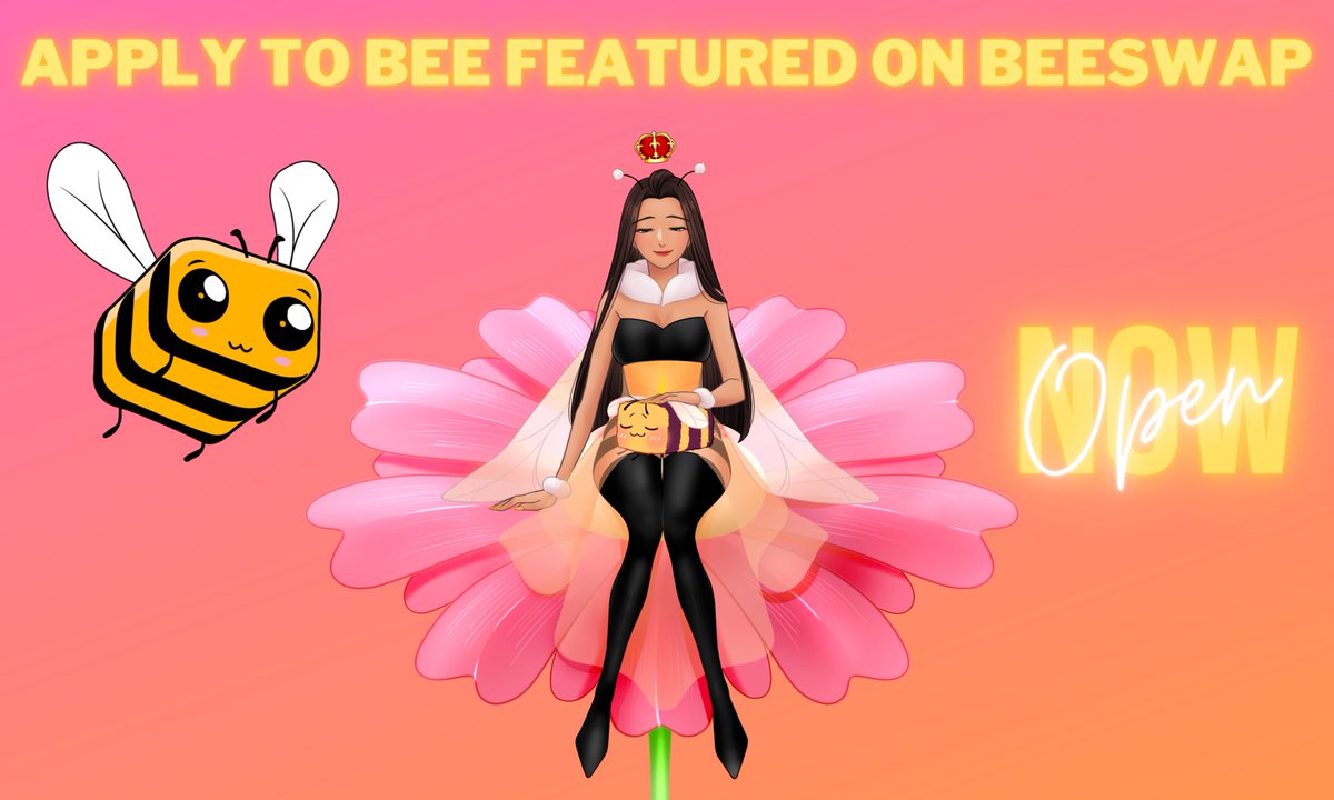 ✨Attention all #BSC projects! ✨
We are now accepting applicants to be listed on our website, beeswap.bz and have your own token featured in our farms &amp;/or pools! $BNB $HONEY

Apply: forms.gle/REdzV9zkGnPcgj…