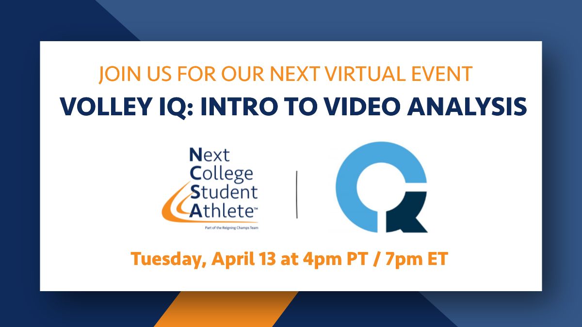 NCSACoachSue's tweet photo. NEXT UP! #VOLLEYBALL #VIDEOANALYSIS! Join me as I welcome Jessie Niles &amp; Mariah Walsh @VolleyIQ as we dive into an introduction to video analysis! Register here: https://t.co/ihXftirrmR

@ncsa  @NCSA_Team  @NCSA_Volleyball #volleyball #VolleyIQ #video #VideoAnalytics  #clubvball https://t.co/kdqDOHIH0F