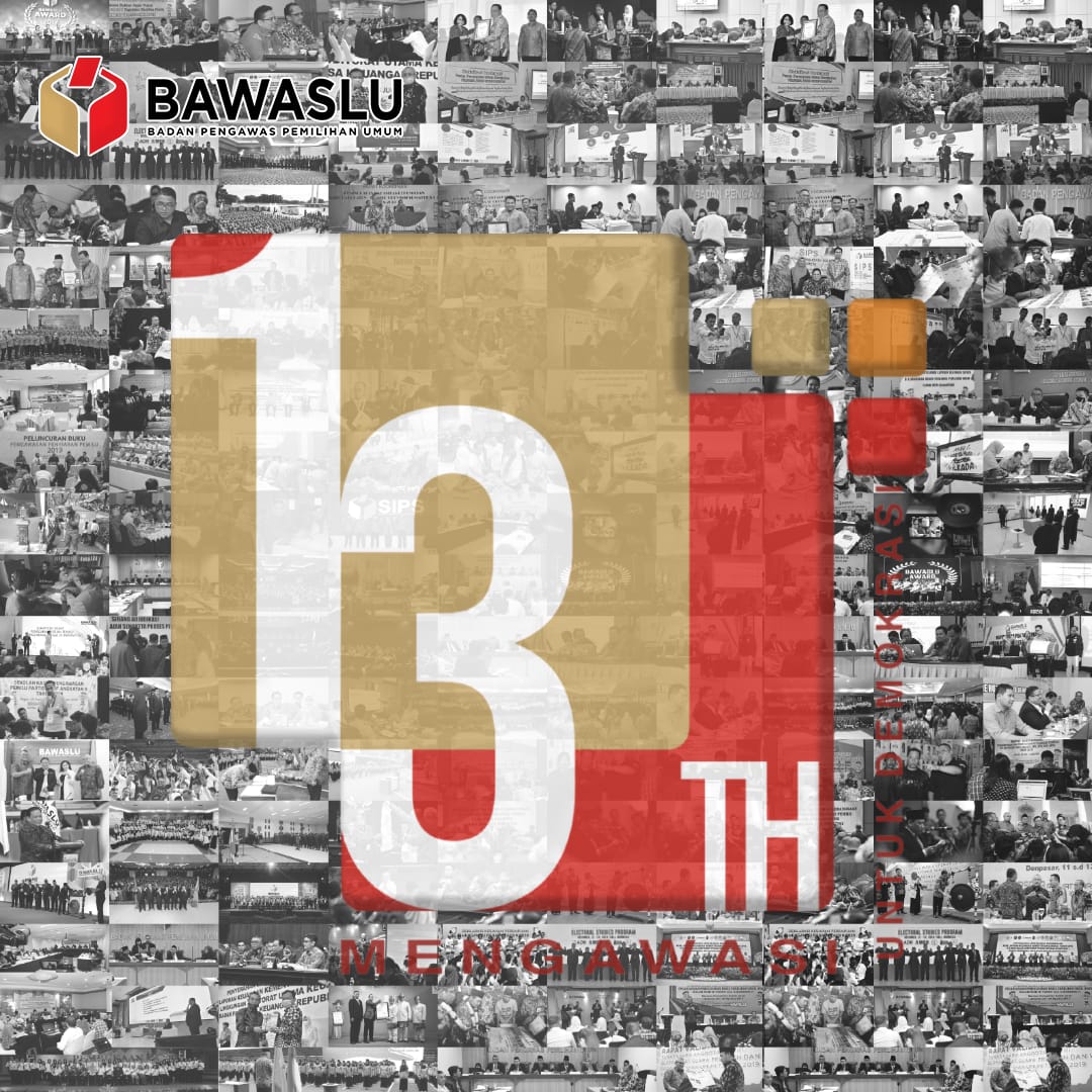 SELAMAT ULANG TAHUN  BAWASLU KE - 13 Tahun 

#13thBawasluMengawasi #mengawasiuntukdemokrasi #HUT13Bawaslu