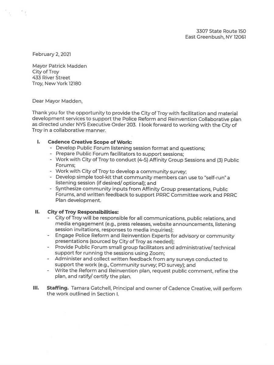 TroyDSA's tweet photo. Just when you thought the sham Police Reform & Reinvention Committee (PRRC) couldn't have been more of a waste--- Troy paid $6,000 to whitewash their rigged process. #DefundTroyPD https://t.co/XkJVoMaqQY