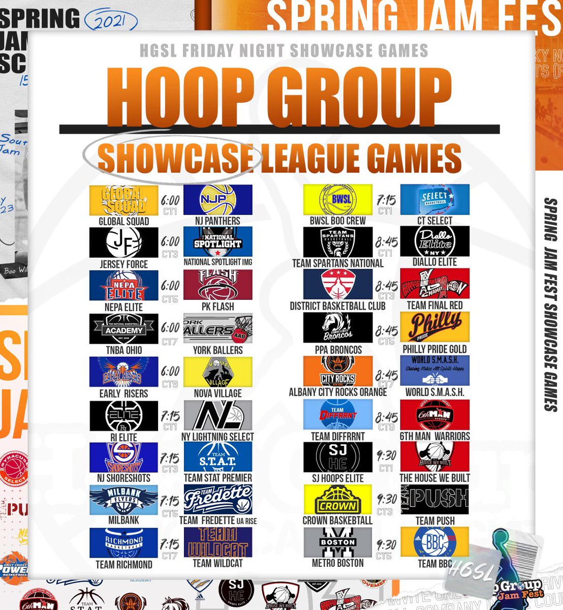 Less than 24 hours until we kick off Showcase Season for #HGSL at @TheHoopGroup Spring Jam Fest !! Tons of talent and loaded matchups here that will be sure to live up to the hype! We can’t wait!! 🏀🔥📈 Tune in to @BeTheBeastBTB for all the action and rosters! 📺👀😍