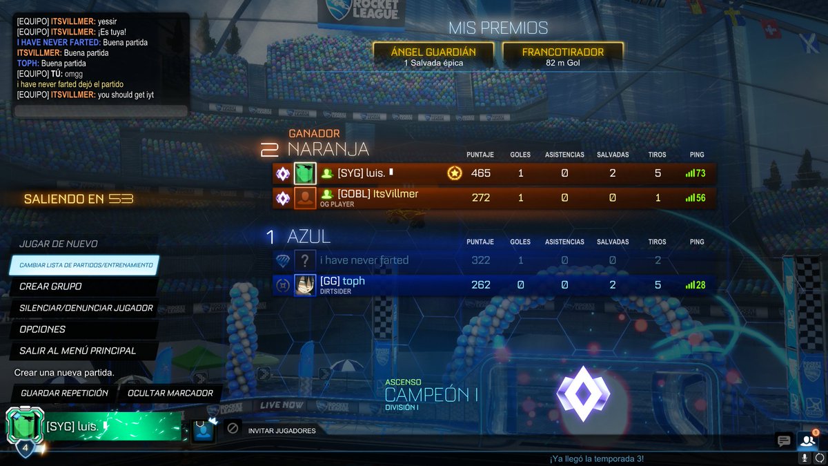 ya llegué a champ soy bueno o no