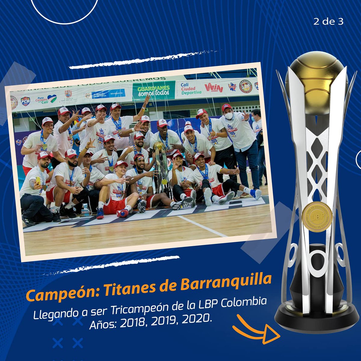 DPB_Colombia's tweet photo. #DPBTeRecuerda - Titanes Campeón 2020 🛡️
El #tbt de hoy no puede ser otro que la GRAN FINAL de la Liga 2020. Allí, @titanes_baq se coronó tricampeón del rentado colombiano. Un torneo donde se vivieron muchas emociones. 🔥💥
¿Cuál fue tu jugador favorito de la Liga 2020? https://t.co/a47FjaiTta