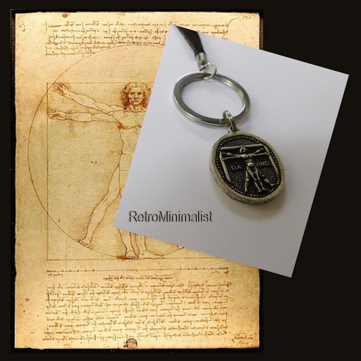 JuSal08's tweet image. Retro minimalist keychain. Vitruvian Man keychain. Leather wristlet keychain. Exclusive design keychain. etsy.me/3uD5XG2 #accessories #keychainslanyards #keychains #bagsandpurses #wristletkeychain #leatherkeychain #vitruvianman #vitruviankeychain #giftforhim