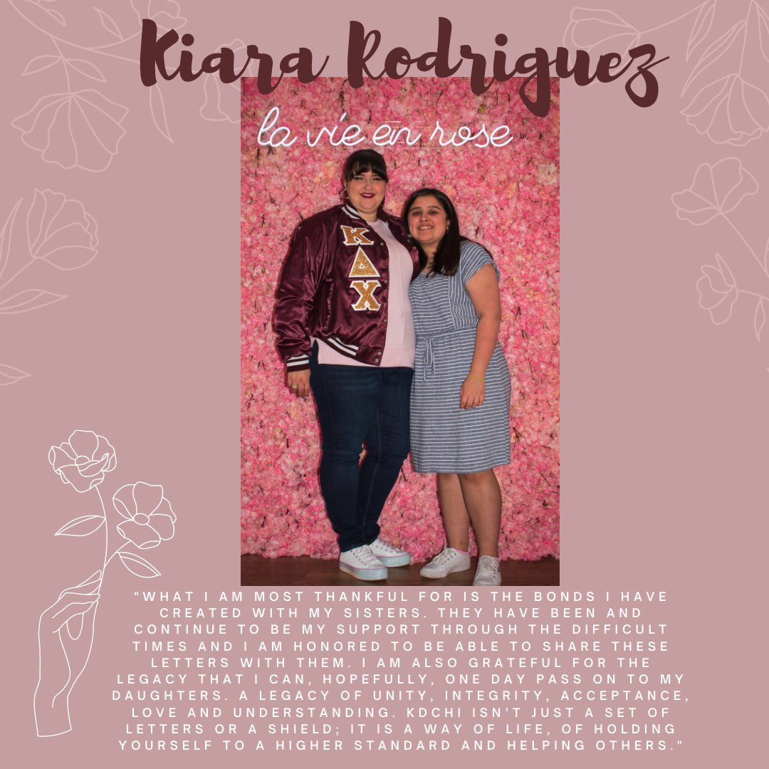uhdkdchi's tweet photo. ✨ITS FOUNDING WEEK! ✨ What are you thankful for in Kappa Delta Chi? 🙏🏼 Our lovely sisters share with us what they are most thankful for. 👯‍♀️

#kdchiturns34 #emeraldweek #1987 #thankfulthursday #sisterhood #family #lifelongsisters #support #leadership #growth #kdchi https://t.co/GMiWNjc98m