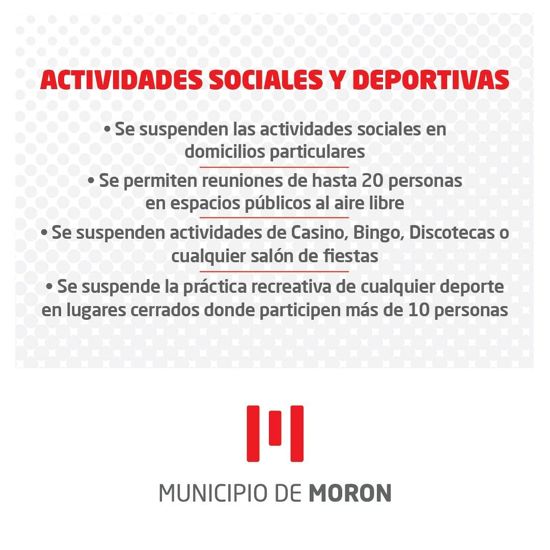 munimoron's tweet image. 🔴 Ante el aumento de casos de Covid-19, desde el Municipio informamos las medidas dispuestas por el Gobierno Nacional y el Provincial que buscan bajar la circulación del virus.

✅ Éstas son las medidas vigentes hasta el 30/4 👇🏼 

La pandemia aún no terminó #SigamosCuidándonos