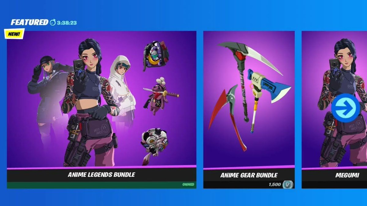 Fortnite Cyber Infiltration Pack Review  Gameplay Anime Legends Skins  Back Blings Pickaxes