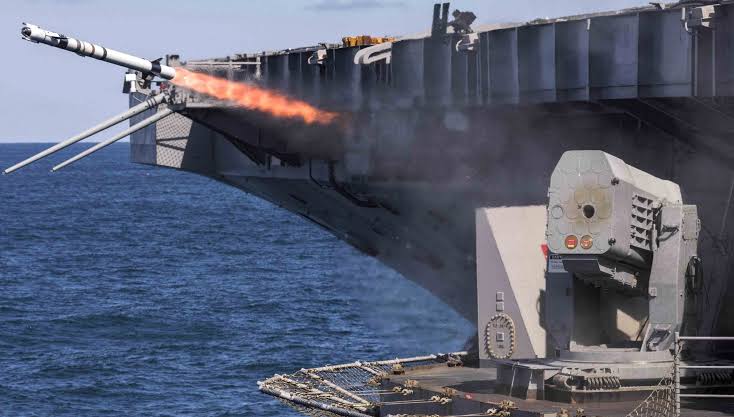 USS Ford and Kennedy are armed with the Raytheon evolved Sea Sparrow missile, which defends against high speed, highly manoeuvrable anti ship missiles. The close in weapon system is the rolling airframe missiles.