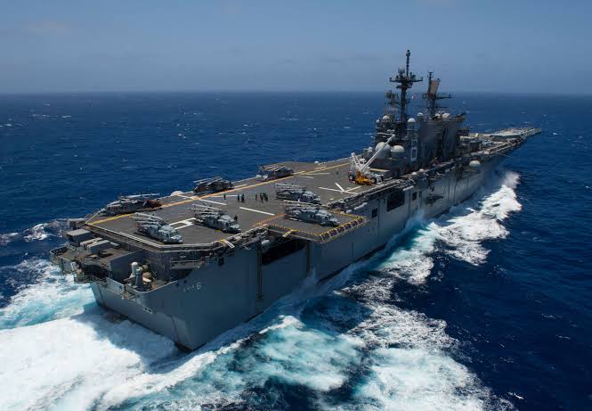 ENTER the U.S Marines. No kidding. They have amphibious assault ships. I classify them as carriers because they outclass China's two aircaft carriers.