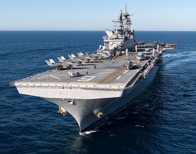 ENTER the U.S Marines. No kidding. They have amphibious assault ships. I classify them as carriers because they outclass China's two aircaft carriers.