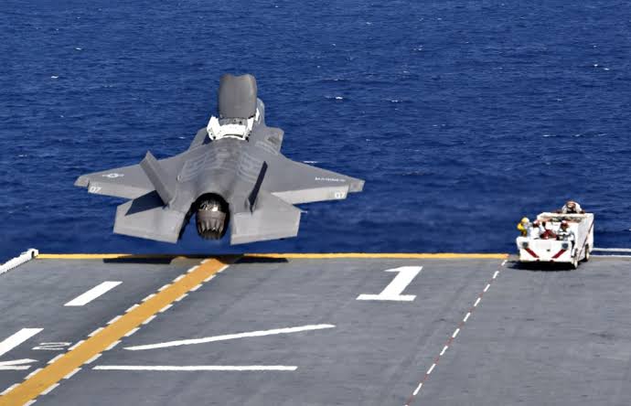 The Marines arquired 420 F-35s, 353 F-35Bs and 67 F35Cs. That's 840 F-35 Stealth fighters. By contrast the Russian Air Force has less than 12 PAKFA 5th Gen fightersBesides projecting air power the core function of the WASP is to help U.S Marines storm beaches.