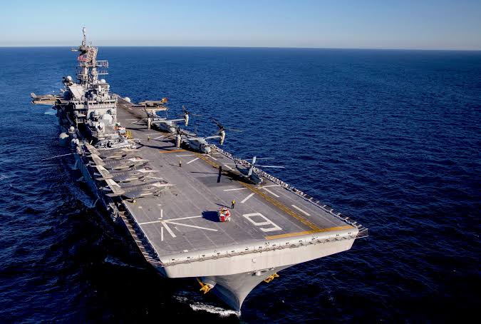 The Marines operate a total of eight of these large deck multi-purpose amphibious assault ships and all eight are in active service.