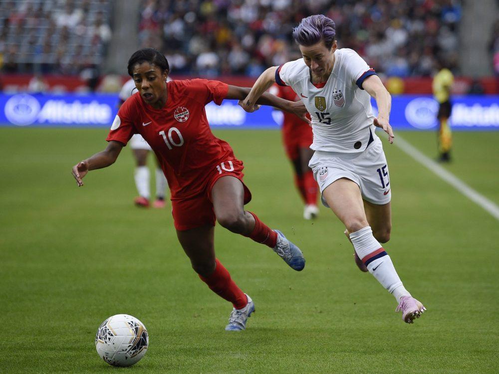 VAN DIEST Ashley Lawrence back on field with Canadian women's national team