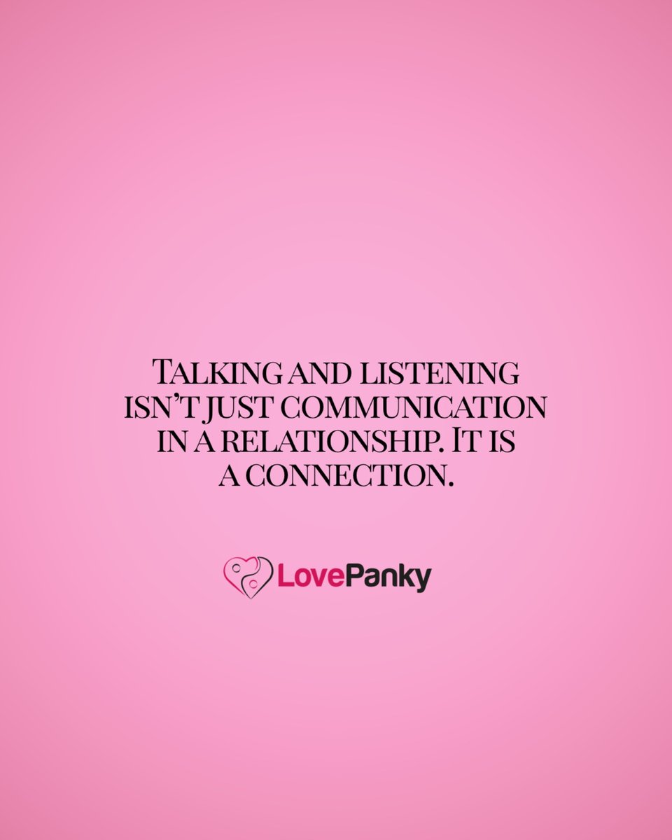Learn to communicate better. And watch love grow. 💗 #lovepanky

#lovequotes #relationshipadvice #communicationiskey #soulconnection #datingtips #datingadvice