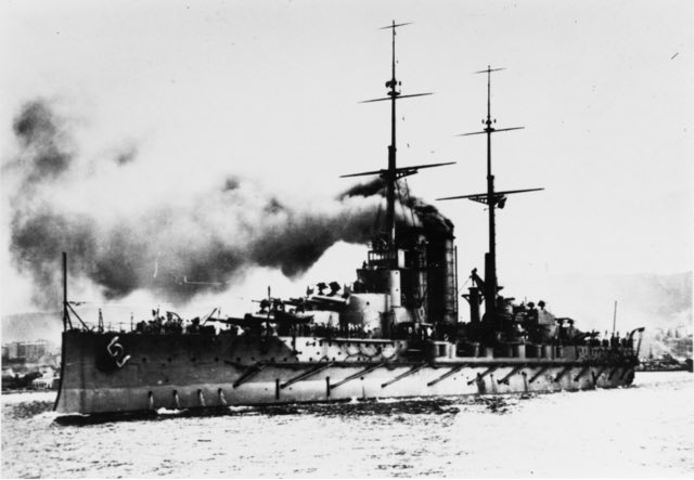 Dreadnoughts evolved overtime to get larger secondary armament to deal with the more pressing destroyer threat.More importantly a fresh naval arms race around the world (notably Britain & Germany) began & even Austro-Hungary built 4 to combat Italy (SMS Prinz Eugen pictured)