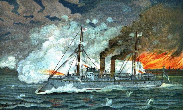 The Gunboat; basically designed for bombarding small shore targets as naval support such as the battle of the Taku forts during the Boxer rebellion where SMS Iltis (pictured) got the Pour le Merite
