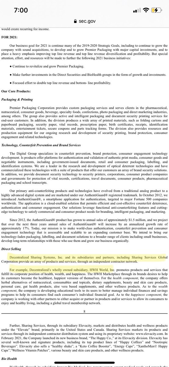 DSS 10K says HWH World is a wholly owned subsidiary. AEI has them to be apart of their community courtyard/amenities