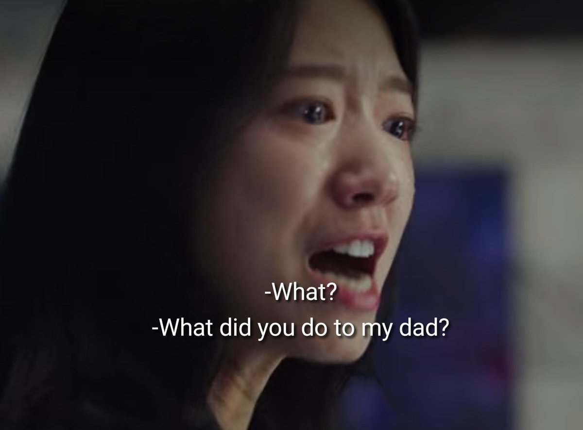 As the enraged daughter who knew about her father's death.  #ParkShinHye  #SisyphusTheMyth