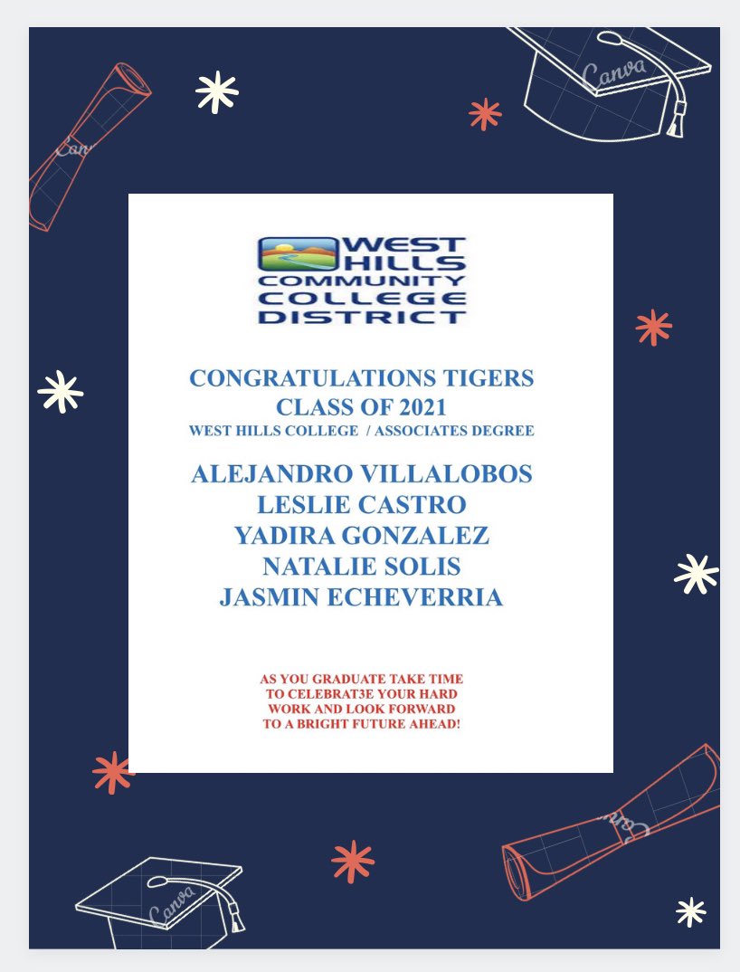 Tranquillity High School on Twitter "Congratulations to our Dual