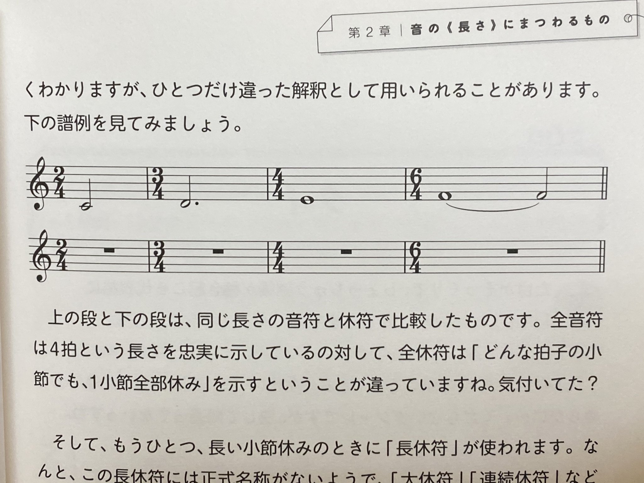 侘美秀俊 Hidetoshi Takumi H T Studio على تويتر 全音符は 全 とかいいながら 4拍以上ある拍子では細かな用事を目一杯 詰め込まれるのに対して 全休符はひとつだけで まるっと一日フリーのおおらかさ 一部 現代音楽を除く そんなこんなで ずっと