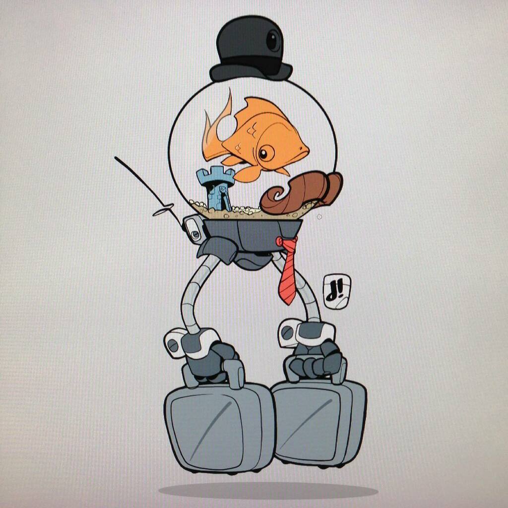 #throwbackthursday Wow 😳 Mr. Fish! Can believe I did this back in 2014’ for the first #marchofrobots

#chocolatesoop #dacostabayley #coloringbook #digitalinking #indiecomic #inkdraw #characterdesigner #digitalillustration #illustratorsoninstagram #di… instagr.am/p/CNbYxQ1DTm1/