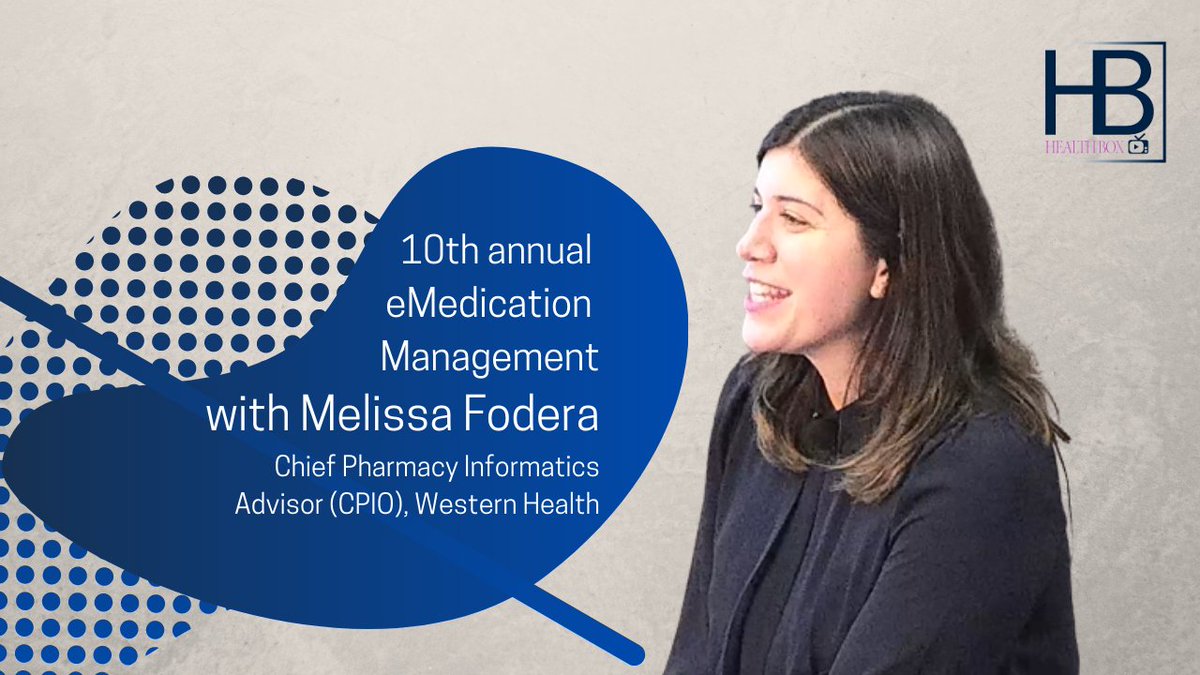 Great interview with Melissa Fodera at the end of the eMedication Management Conference. She spoke about her key learnings over the past 10 years of the conference and her key takeaways from this year's summit. Watch it here: youtube.com/watch?v=DfH-_M…