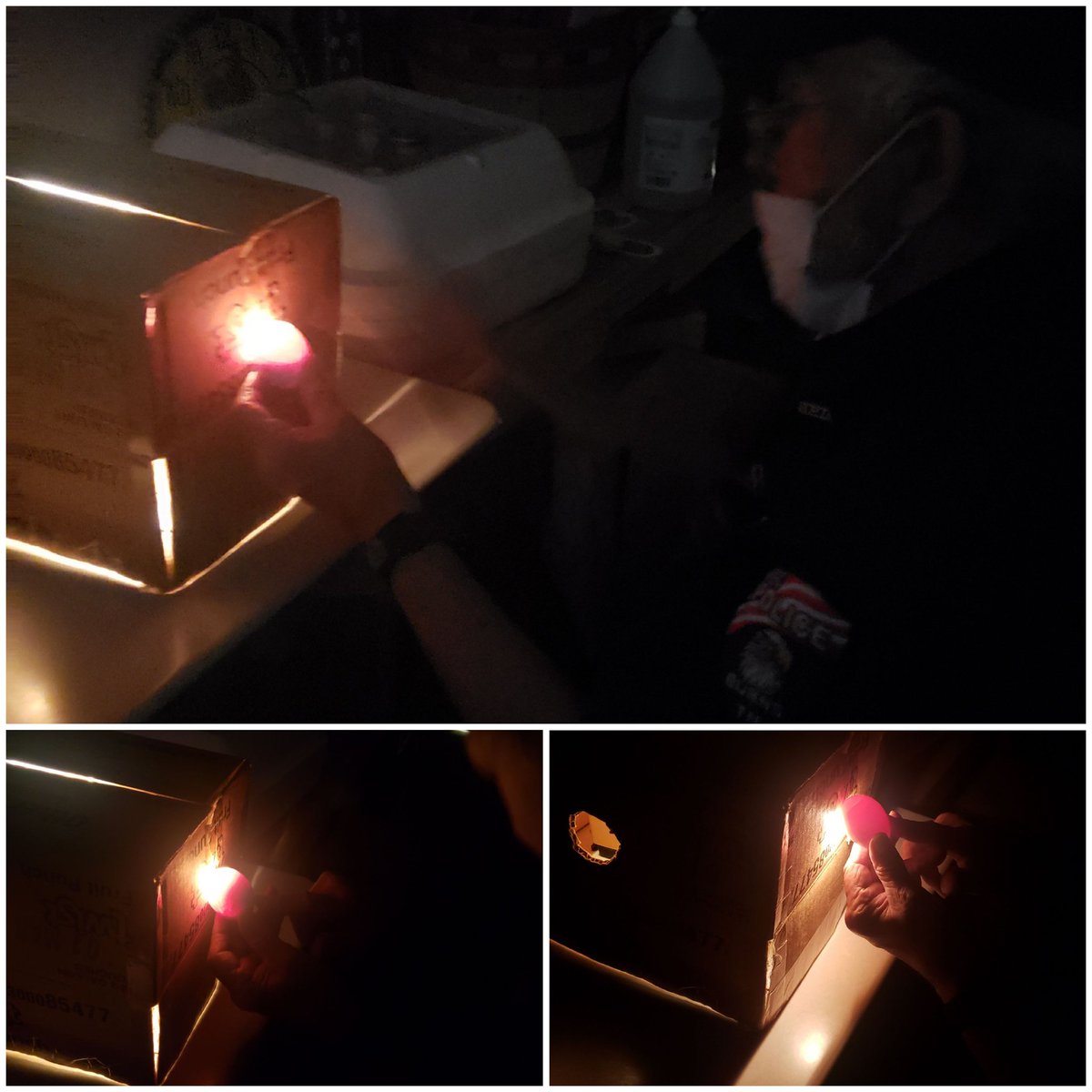 Mr. Beasley came in today and "candled" some eggs for our firsties! Our first peek at the new babies arriving next week! 🐣🐣🥰🐣🐣
<a href="/sbes_bobcats/">SBES</a>