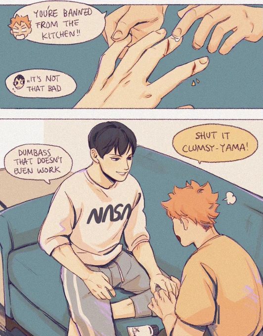 hinata loves kageyama's hands ;-; #kagehina 