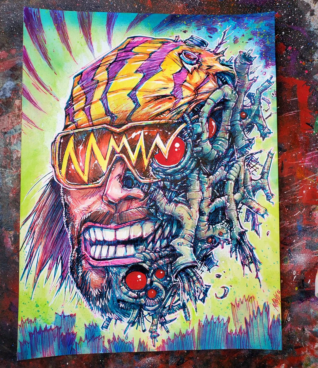 MayoAndBread's tweet photo. MACHO MAN : OH YEAH! 
9"x12" warmup sketch artsauce available: 
$160 + s&amp;h • DM me

#machoman #ohyeah #feeltheexcitement #snapintoaslimjim 
#flyingelbowdrop #yeah #machomanrandysavage https://t.co/N4UtcTd15P