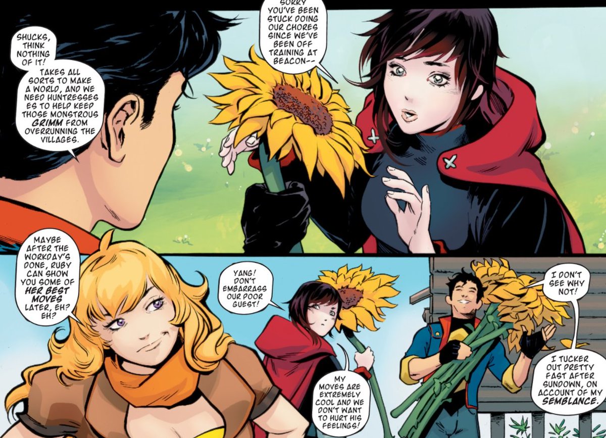 JUST GOT REMINDED THE RWBY X JUSTICE LEAGUE COMIC IS REALThere's a lot wrong with this art