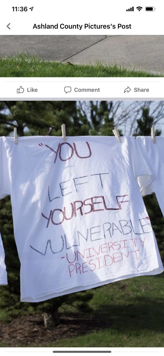 I have found information that it interesting and makes this whole T-Shirt Removal incident all the more confusing. The shirts in question that mentioned faculty and the president were displayed in what I believe to be (or at least could find online evidence for) the first