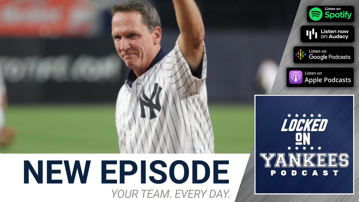 LockedOnYankees's tweet image. Today's episode of @LockedOnYankees is live! 

YES broadcaster David Cone joins Stacey for a conversation about everything from bullpens to The Odd Couple and from broadcasting to facing teams like the 1997 Indians. 

Listen and subscribe!

linktr.ee/SRGots2
