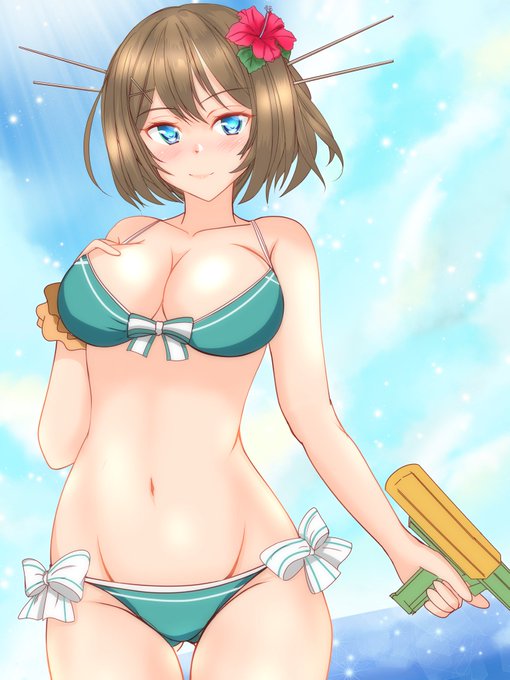 おひるの再掲載
水着摩耶さま(*'ω`*) 