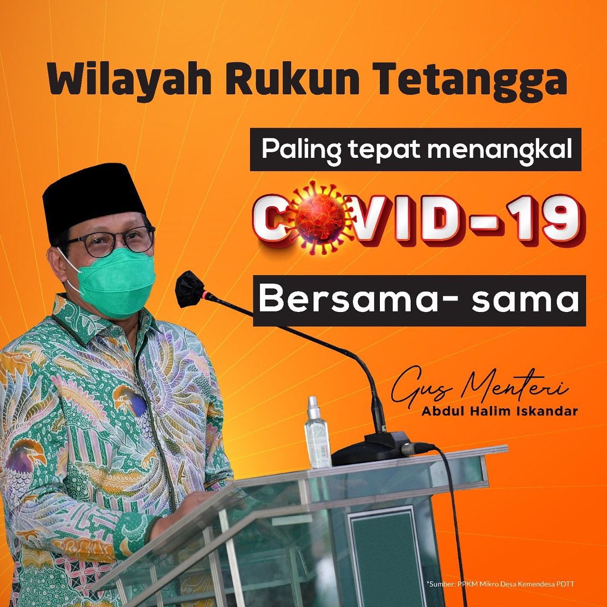 MRattasss's tweet photo. Bersama kita tangkal covid-19 mulai tingkat RT
@jokowi
@halimiskandarnu
@imansyukri
@malik_haramain
@taufikmadjid71
@yusradaridesa
@Pusat_PPMD
@tppkemendes
@kemendesapdtt
@alwani_norhan
#GusMenteri
#kemendesapdtt
#puspenpmd
#tppkemendesa
#TPPOKUTimur https://t.co/mdNgA68VE9