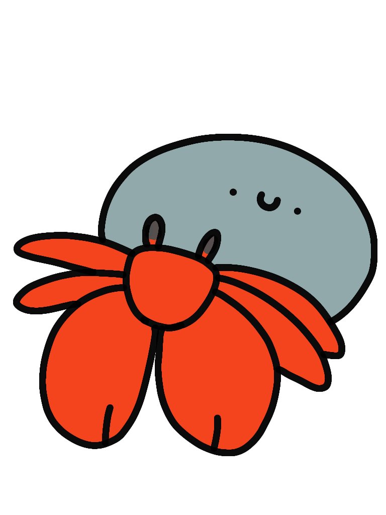 コモンヤドカリ タカとん イラスト 月の上放送局 のイラスト
