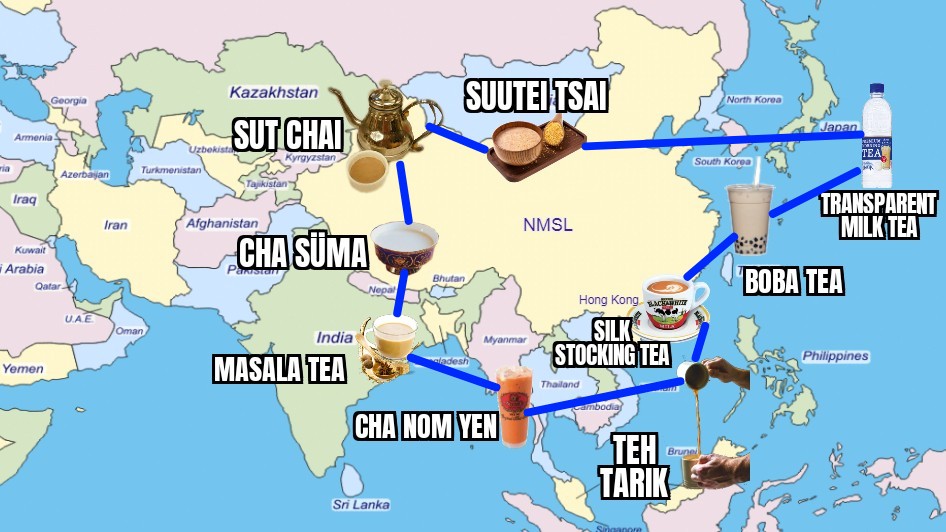 *nods* "Milk tea" is kinda perfect? We all drink tea, but in vastly different ways; and many did *not* start out drinking it with milk - that's a legacy of colonialism, we just... adapted.Source: TG (April 2020) https://twitter.com/jeannette_ng/status/1380368835069546498?s=20