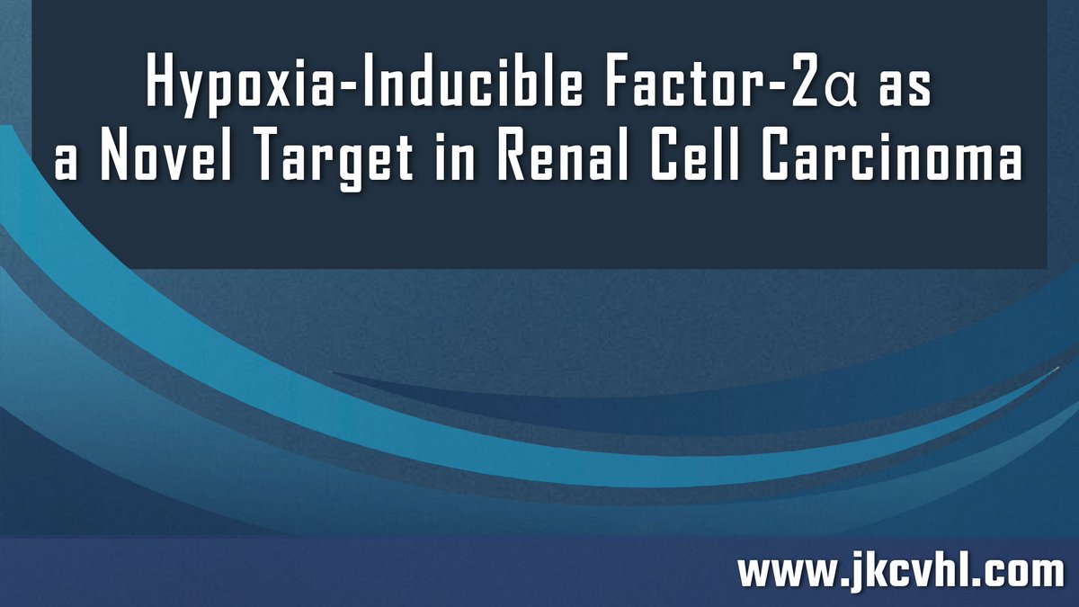 Hypoxia-Inducible Factor-2 Alpha as a Novel Target in Renal Cell Carcinoma.
Complete article available at 
jkcvhl.com/index.php/jkcv…
#kidneycancer #renalcellcarcinoma #Cancer