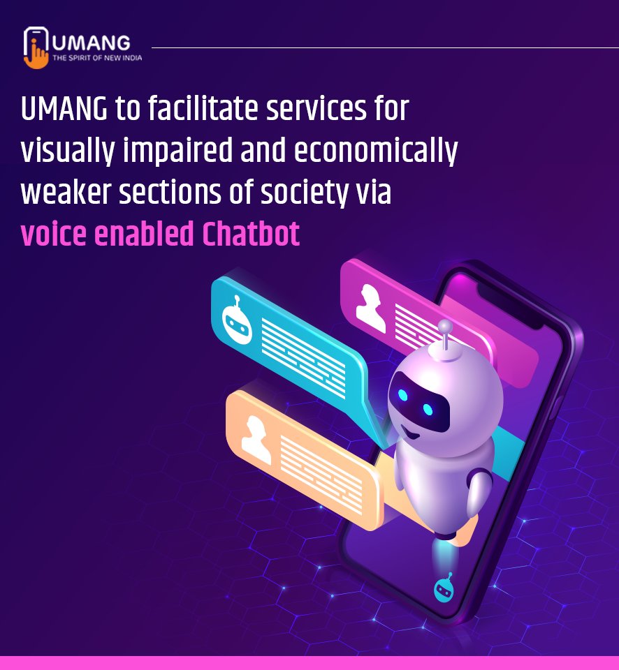 #UMANGApp to provide AI-powered voice-based chatbot assistance for over 100 services. The efficacy of the service in English and Hindi before rolling it out in Malayalam, Tamil and Telugu. <a href="/Senseforth/">Senseforth.ai</a> (lowest-bidder), to enable the functionality in the system.
