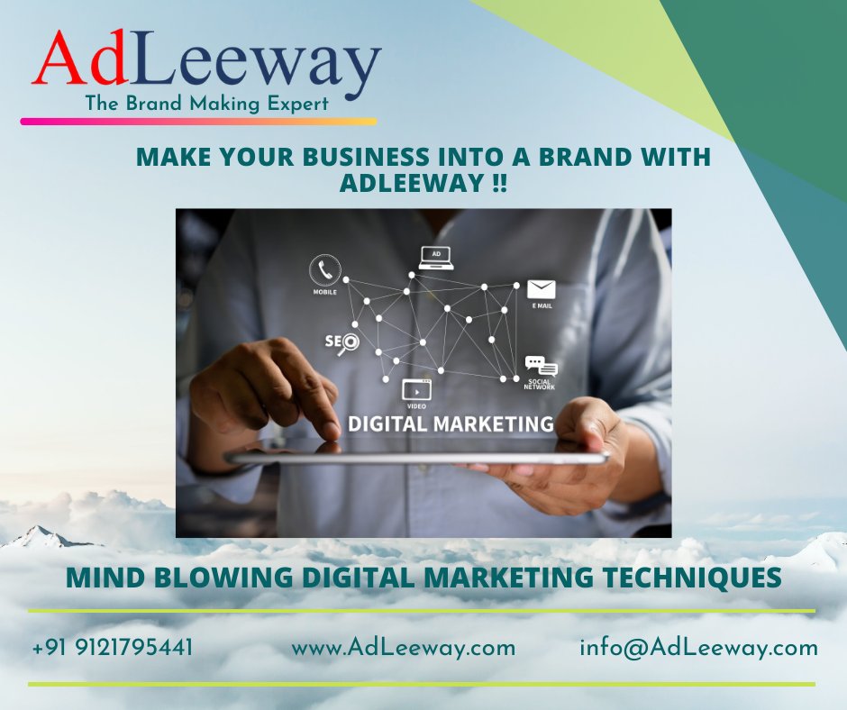 Ad_Leeway's tweet photo. Mind blowing techniques of Digital Marketing ---
AdLeeway Advertising & IT Solutions - Brand making expert
#advertisement #DigitalMarketing #marketing #SEO #SMM #adleeway #advertisingagency #socialmediamarketing #marketingstrategy #branding #contentmarketingSEO https://t.co/ft3K54jcsP